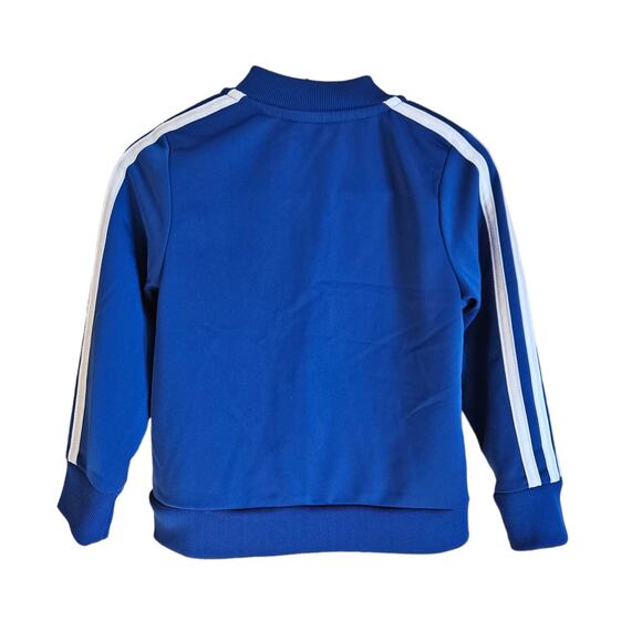 Adidas Boy's Sweatshirt Full Zip Blue White Size 2T - Picture 5 of 5